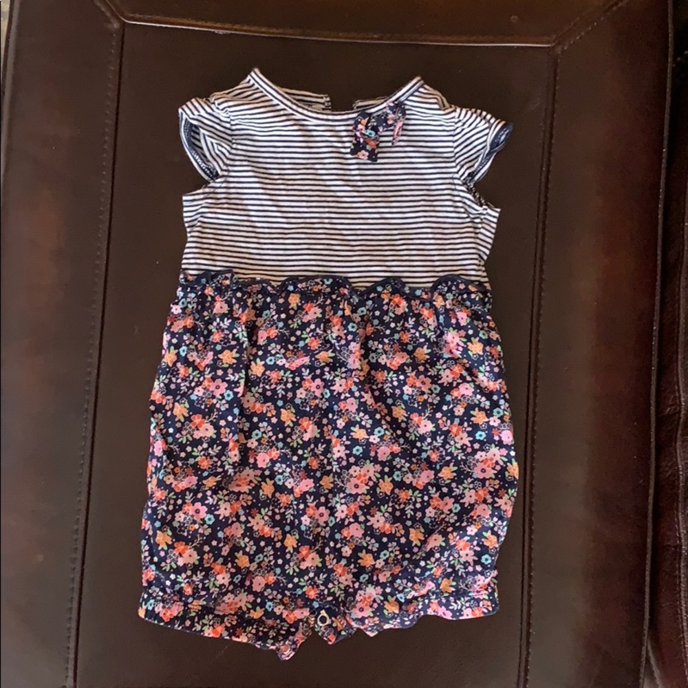 Carter’s 18mo girls floral and strip romper